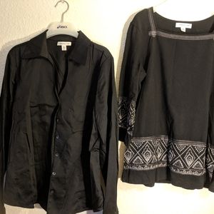 2 beautiful Coldwater Creek shirts